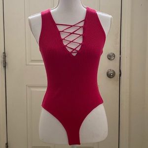 Pink bodysuit
